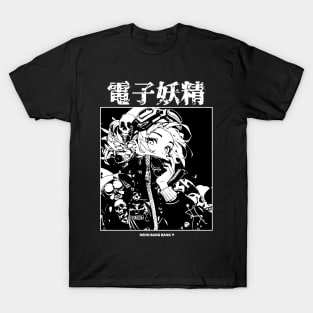 Japanese Streetwear Goth Grunge Anime Girl Manga Aesthetic T-Shirt